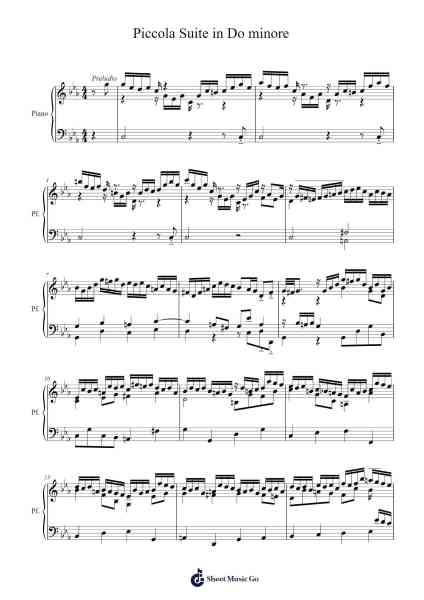 Piccola Suite in Do minore Sheet Music by Forsroll-Arr.Manssaul Dexy