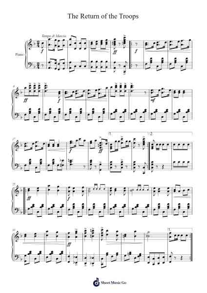 The Return of the Troops Sheet Music by Sadie Koninsky-Arr.Jillcooke Murday