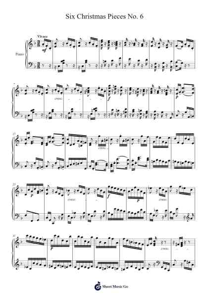 Six Christmas Pieces, Op. 72 No. 6 Sheet Music by Felix Mendelssohn-Arr.Fasthue