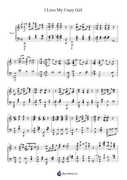 I Love My Crazy Girl Sheet Music by Raymond Wraskoff-Arr.Holmesmax