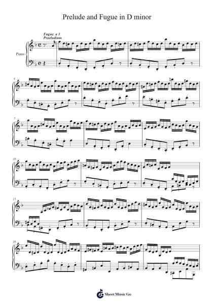 Prelude and Fugue in D minor Sheet Music by atmaninov-Arr.Alruth