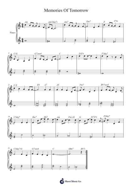 The Köln Concert, Part IIc: Memories Of Tomorrow Notenblatt von Keith Jarrett-Arr.Charalph