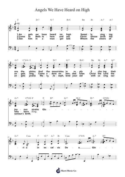 Angels We Have Heard on High Sheet Music by Tesslass-Arr.Tutlyn Bradpeare