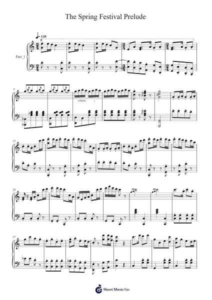 The Spring Festival Prelude Sheet Music by Li Huanzhi-Arr.Chadving