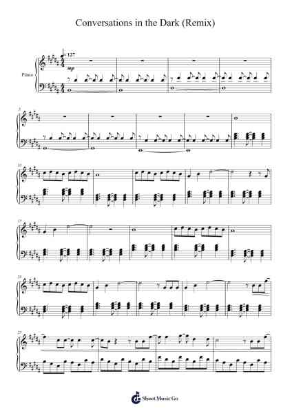 Conversations in the Dark (Remix) Sheet Music by John Legend-Arr.Duntrick