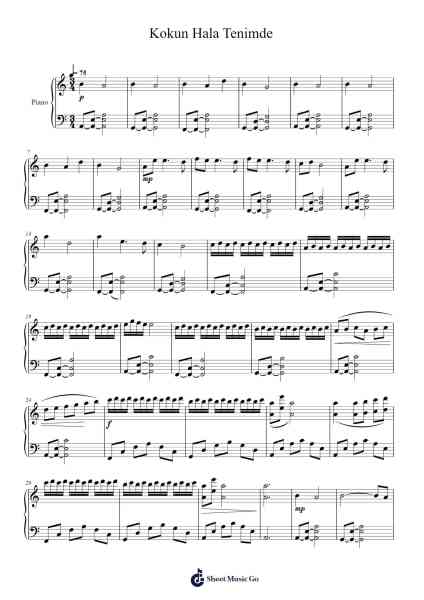 Kara Sevda - KOKUN HALA TENIMDE Sheet Music by Misc Soundtrack-Arr.Lilrald