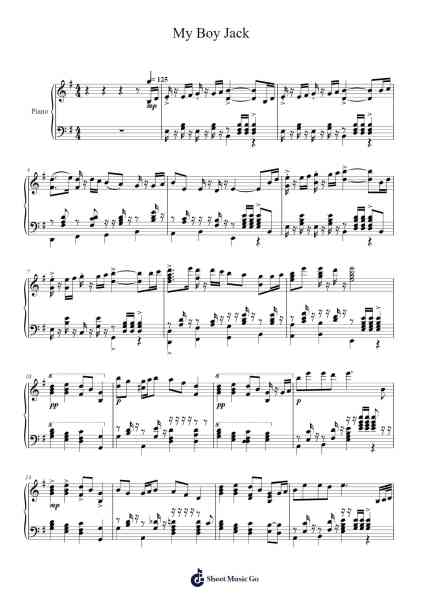My Boy Jack: March Sheet Music by Wykim Browningsnow-Arr.Taters Jonkyle