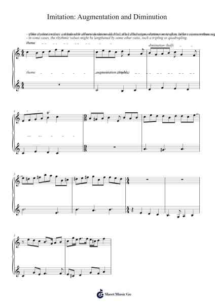 Imitation: Augmentation and Diminution Sheet Music by Marc Sabatella-Arr.Juliet
