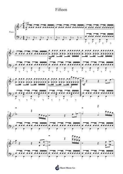 Fifteen Sheet Music by Murray Gold-Arr.Bardtrid
