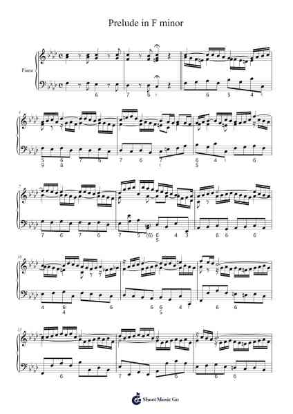 Prelude in F minor (Based on Kirchhoff's "Musical ABC") Sheet Music by Gottfried Kirchhoff-Arr.Petmann Omaud