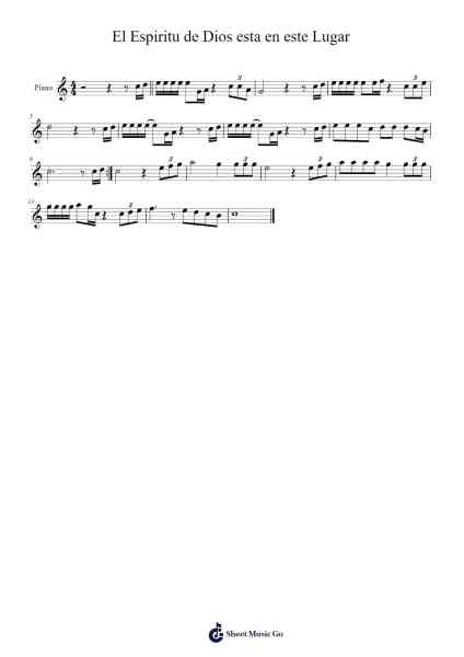 El Espiritu de Dios esta en este Lugar Sheet Music by Estefania Delgado-Arr.Steyule Lanceac
