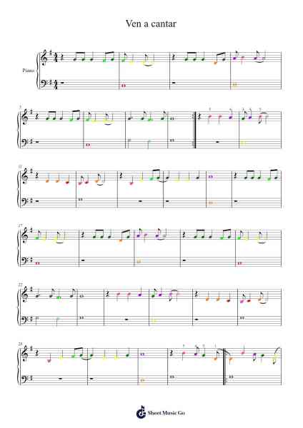 Ven a cantar Sheet Music by Stuartnick Aghill-Arr.Evertrine Curcent