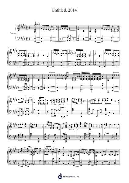 Untitled, 2014 Sheet Music by undefined-Arr.Herloyd