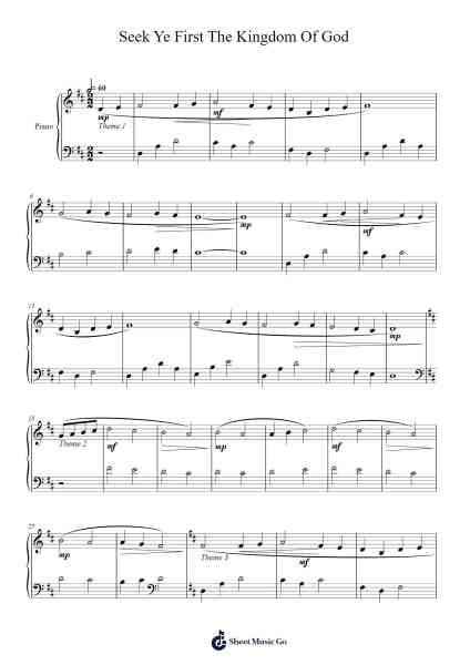 Seek Ye First The Kingdom Of God Sheet Music by Karen Lafferty-Arr.Ronbard