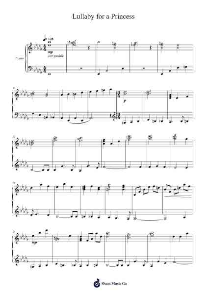 Lullaby for a Princess Sheet Music by Ponyphonic-Arr.Sret