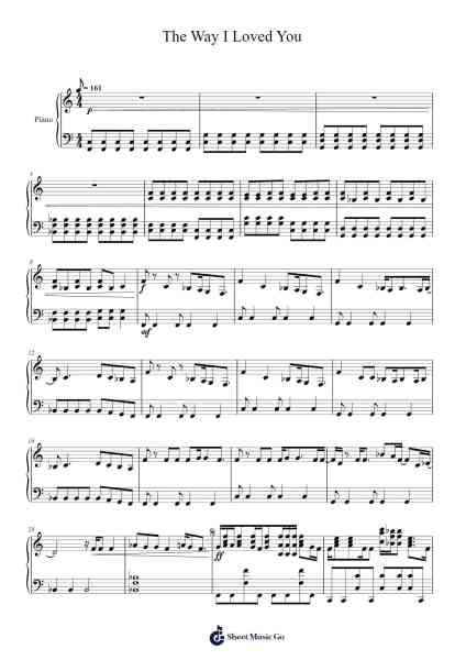 The Way I Loved You (Taylor's Version) Sheet Music by Taylor Swift-Arr.Asmie Panvien