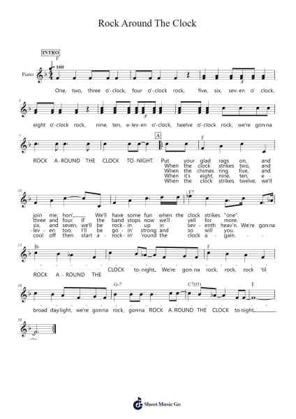 Rock Around The Clock Sheet Music by Bill Haley & His Comets-Arr.Dwighthart Mickrold