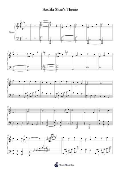 Bastila Shan's Theme Sheet Music by Jeremy Soule-Arr.Hulking Chilmund