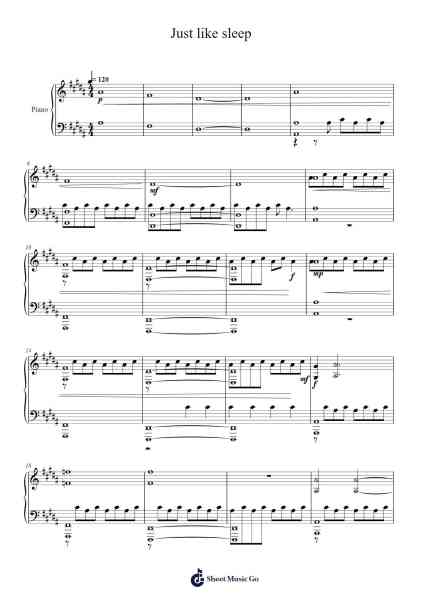 Just like sleep Sheet Music by Passarella Death Squad-Arr.Dunkin Betcie