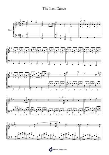 The Last Dance Sheet Music by Samuel Sim-Arr.Dougtin Vashop