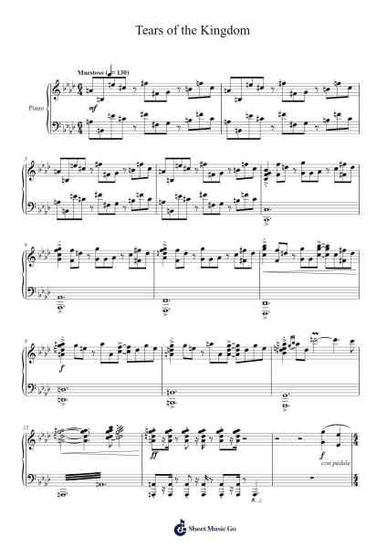 Tears of the Kingdom Sheet Music by Manaka Kataoka-Arr.Luroe Boycefay