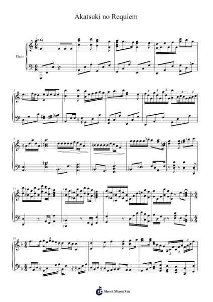 Akatsuki no Requiem Sheet Music by Linked Horizon-Arr.Jackbing Priceliot