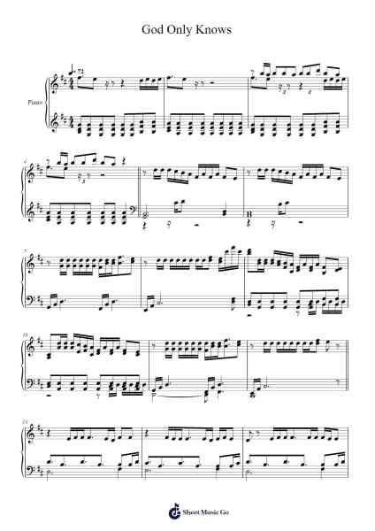God Only Knows Sheet Music by for KING & COUNTRY-Arr.Jouboyd Calgel