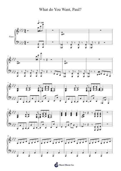 What do You Want, Paul? Sheet Music by Jeff Blim-Arr.Quingar
