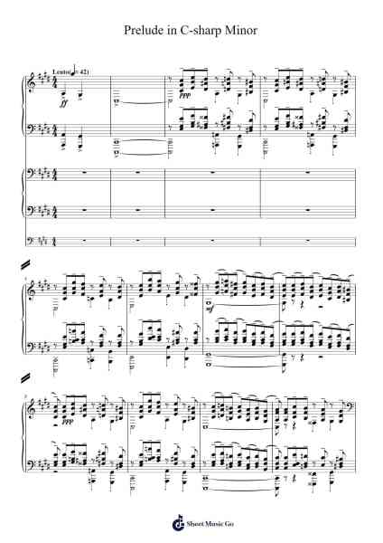 Prelude in C-sharp Minor, Op. 3, No. 2 Sheet Music by Sergei Rachmaninoff-Arr.Gembur