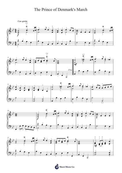 The Prince of Denmark's March (Trumpet Voluntary) Sheet Music by Jeremiah Clarke-Arr.Gosnix