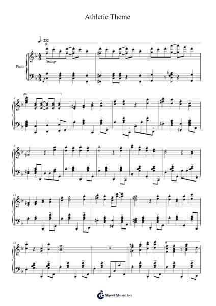 Athletic Theme (Yoshi's Island) Sheet Music by Koji Kondo-Arr.Steino'neil Erdine