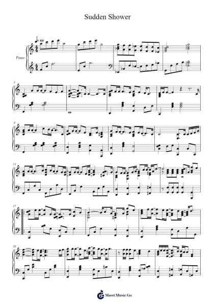 Sudden Shower (Original Soundtrack, Lovely Runner) Sheet Music by Eclipse-Arr.Clarknence