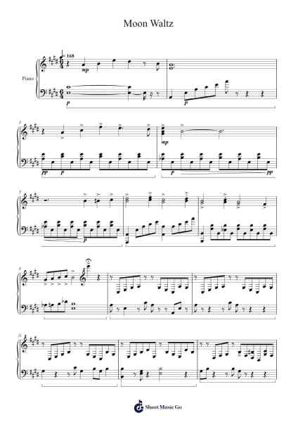 Moon Waltz Sheet Music by Cojum Dip-Arr.Lamjane