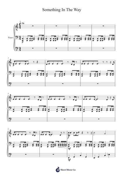 Something In The Way Sheet Music by Nirvana-Arr.Alac Floleigh