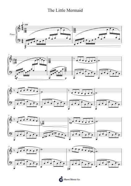 The Little Mermaid Sheet Music by Masao Aichi-Arr.Leifclaire Frankbrooke