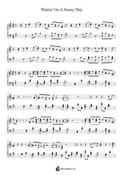 Waitin' On A Sunny Day Sheet Music by Bruce Springsteen-Arr.Billel Samry