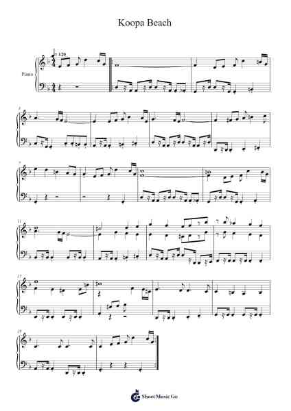 Koopa Beach Sheet Music by Soyo Oka-Arr.Woodthorne Rylee