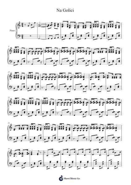 Na Golici Sheet Music by Trio Avsenik-Arr.Charnal Tayward