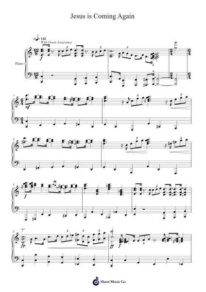 Jesus is Coming Again Sheet Music by John W. Peterson-Arr.Thodorelass