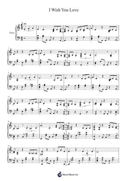 I Wish You Love Sheet Music by Laufey-Arr.Eipsrad Hunbrow