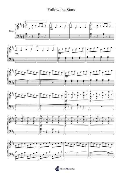 Follow the Stars Sheet Music by Claireholmes-Arr.Fagee