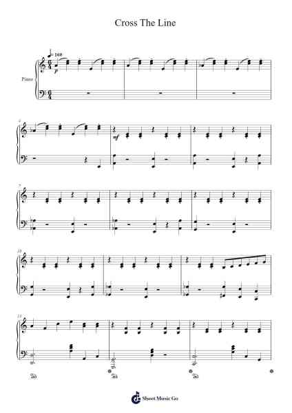 Cross The Line Sheet Music by ENHYPEN-Arr.Ukuk Behill