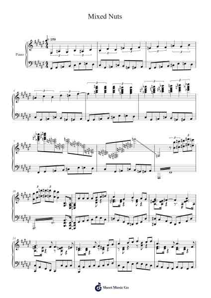 Mixed Nuts Sheet Music by Official HIGE DANdism-Arr.Cookwebb