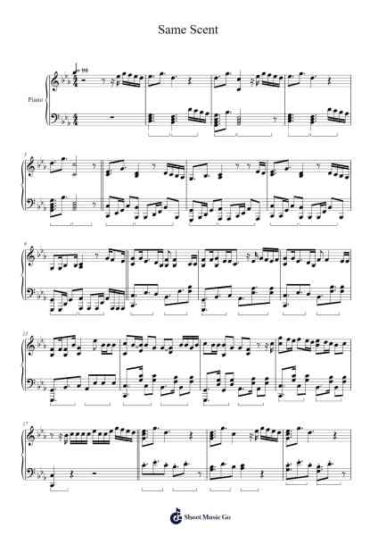 Same Scent Sheet Music by ONEUS-Arr.Bardries Popelroy