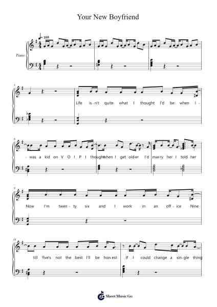 Your New Boyfriend Notas de música por Wilbur Soot-Arr.Camilken Brookrid