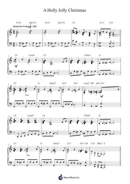 A Holly Jolly Christmas Sheet Music by Johnny Marks-Arr.Thomfrank Springper