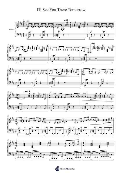 I'll See You There Tomorrow Sheet Music by Virphia-Arr.Brurel