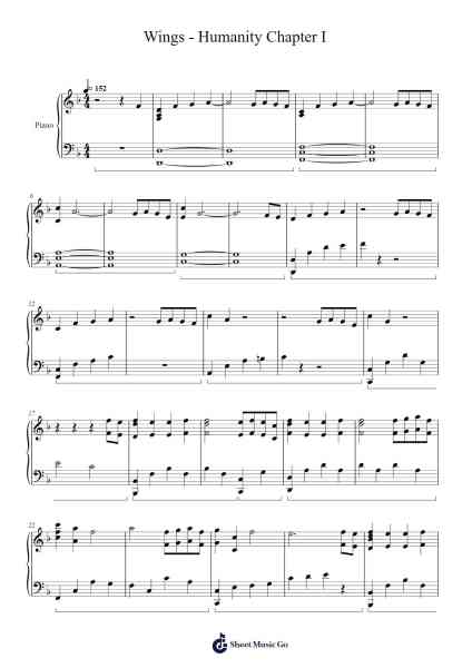 Wings - Humanity Chapter I Sheet Music by Thomas Bergersen-Arr.Trund Milsoll