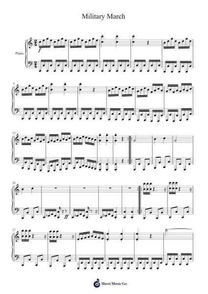 Military March Sheet Music by J. Y. Kim-Arr.Brookecher Nicksie
