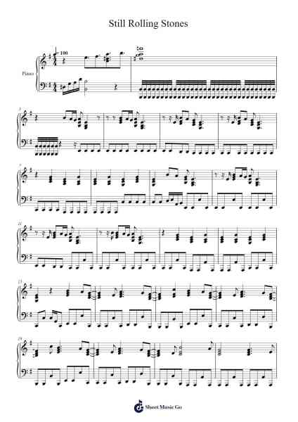 Still Rolling Stones Sheet Music by Lauren Daigle-Arr.Sanprice
